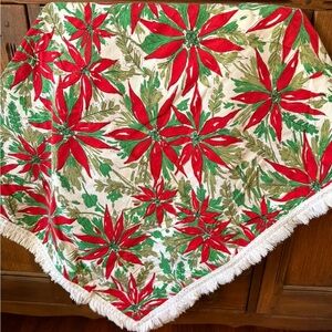 VINTAGE Christmas table cloth